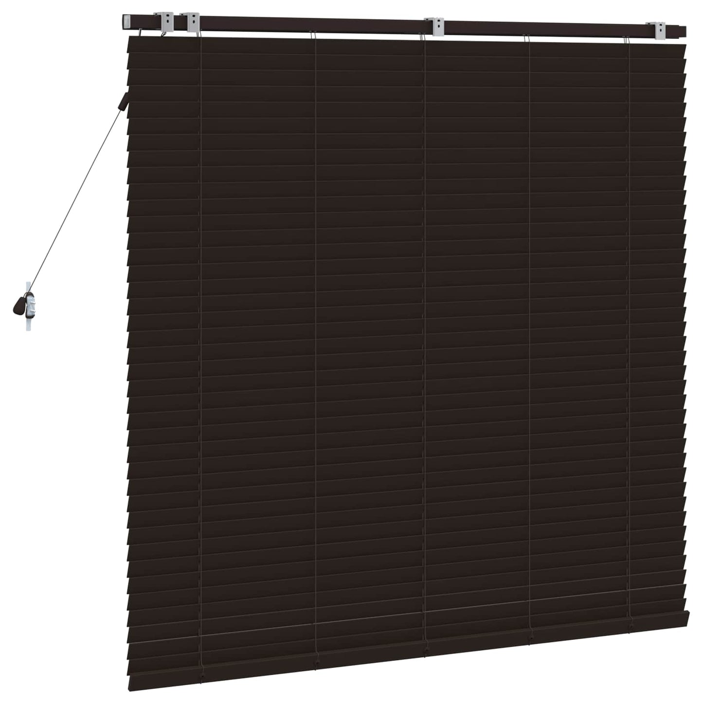 Venetian Blind Dark Brown 125 x 130 cm 35 mm