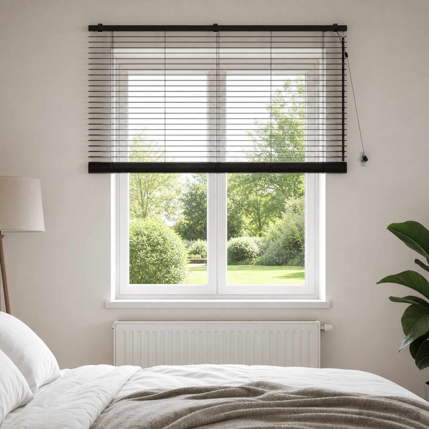 Venetian Blind Dark Brown 160 x 130 cm 35 mm