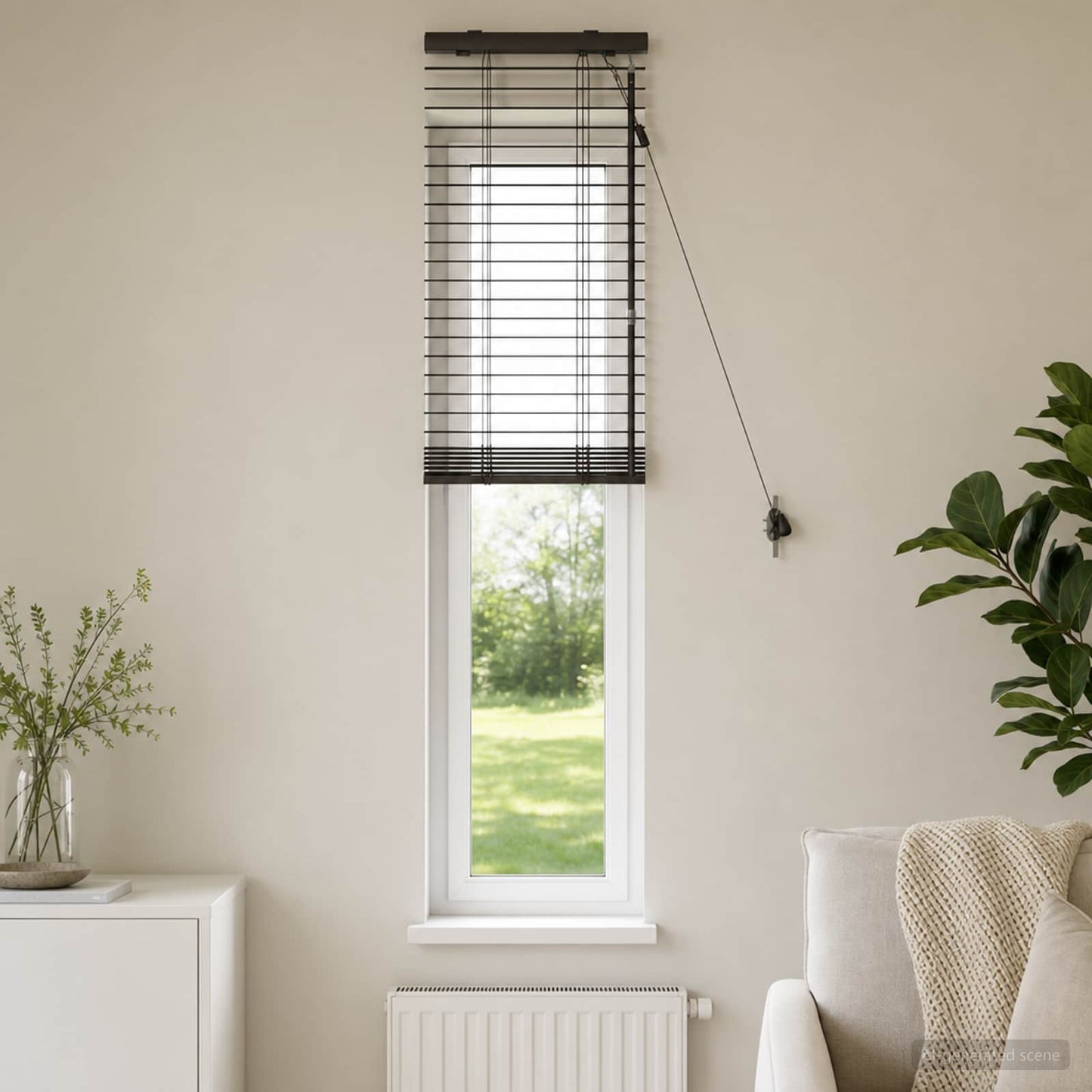 Venetian Blind Dark Brown 45 x 160 cm 35 mm