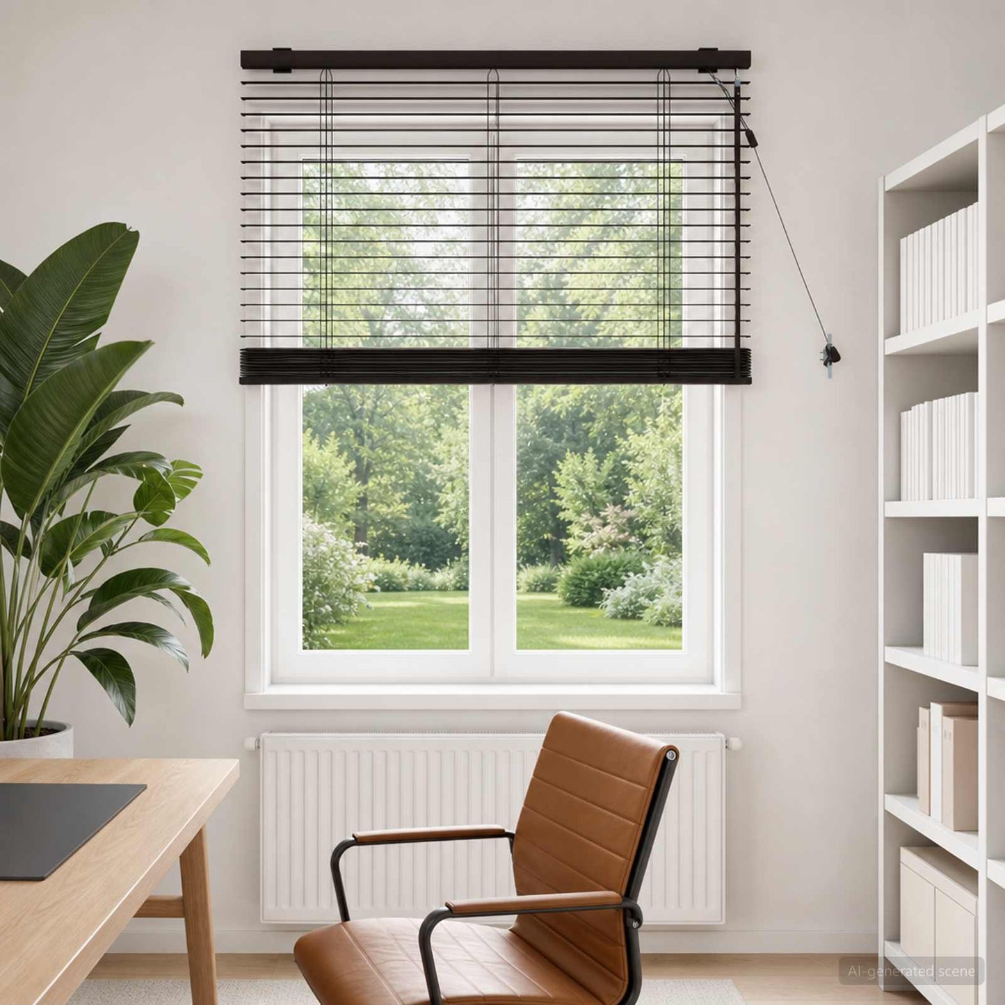 Venetian Blind Dark Brown 85 x 160 cm 35 mm