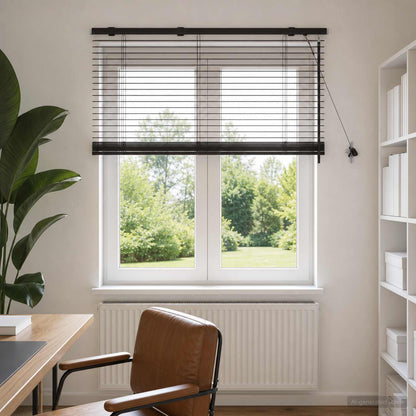 Venetian Blind Dark Brown 120 x 160 cm 35 mm