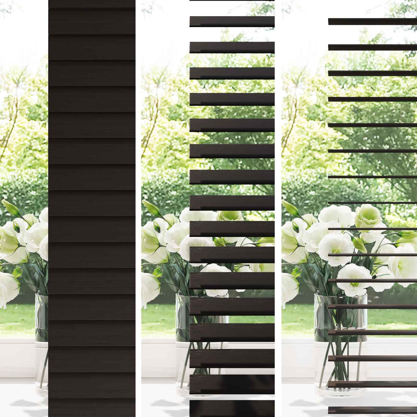 Venetian Blind Dark Brown 140 x 160 cm 35 mm