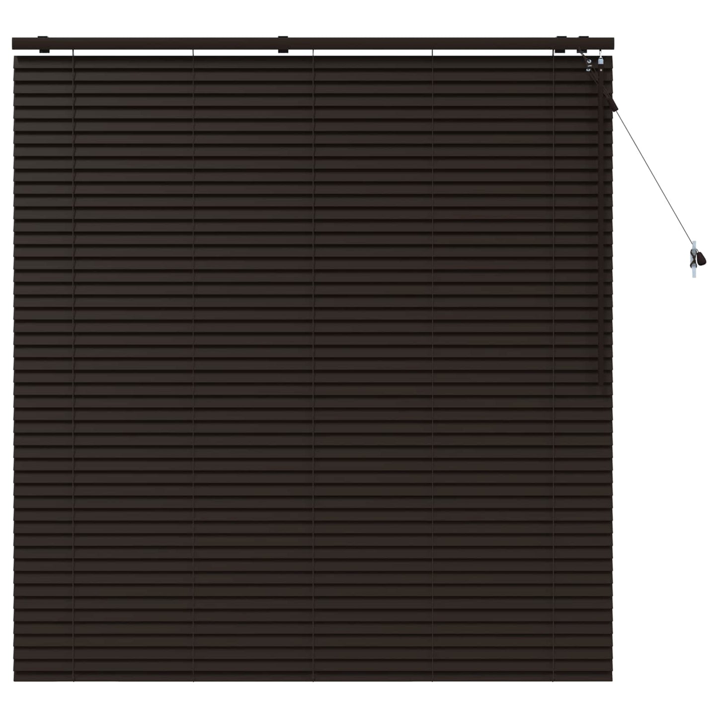 Venetian Blind Dark Brown 160 x 160 cm 35 mm