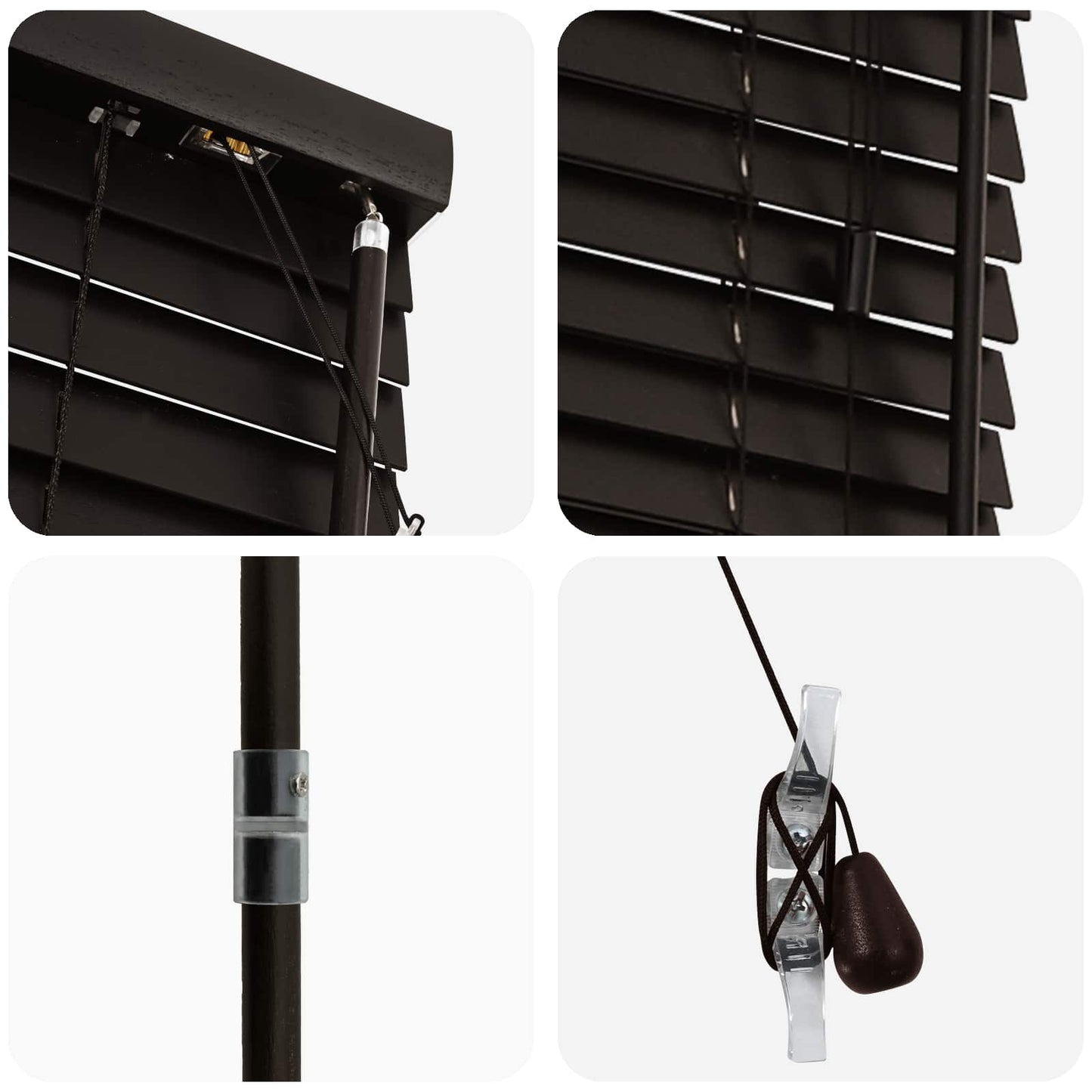 Venetian Blind Dark Brown 40 x 250 cm 35 mm