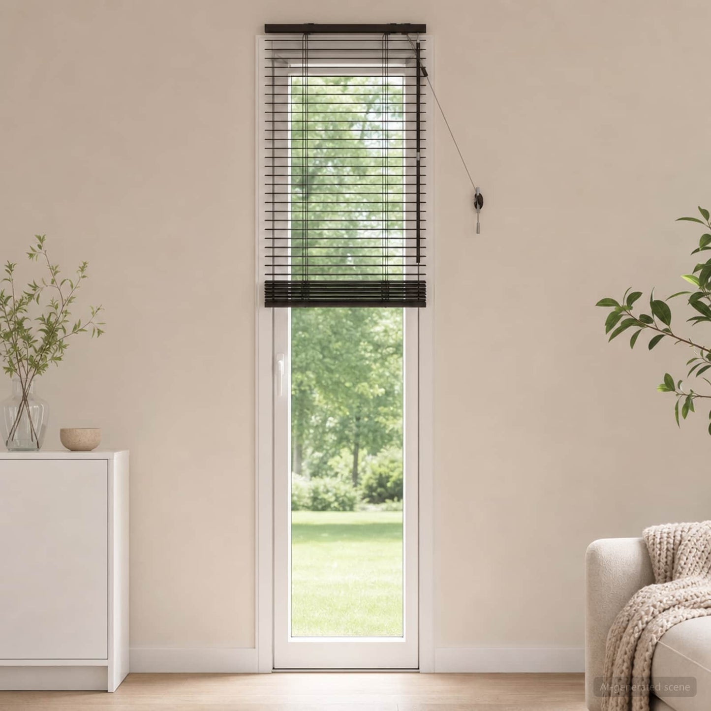 Venetian Blind Dark Brown 60 x 250 cm 35 mm