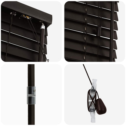 Venetian Blind Dark Brown 65 x 250 cm 35 mm