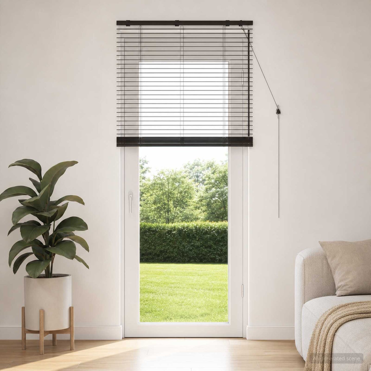 Venetian Blind Dark Brown 75 x 250 cm 35 mm