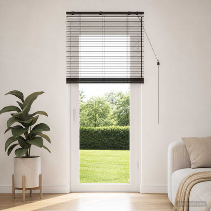 Venetian Blind Dark Brown 75 x 250 cm 35 mm