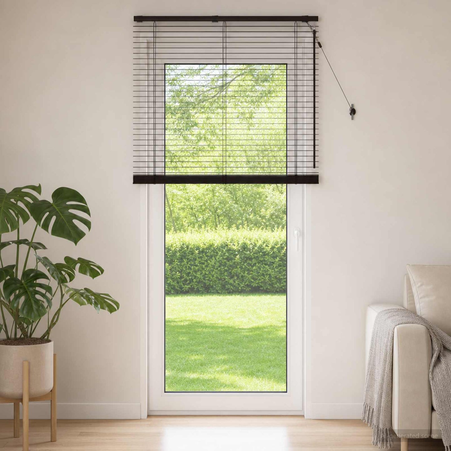 Venetian Blind Dark Brown 120 x 250 cm 35 mm