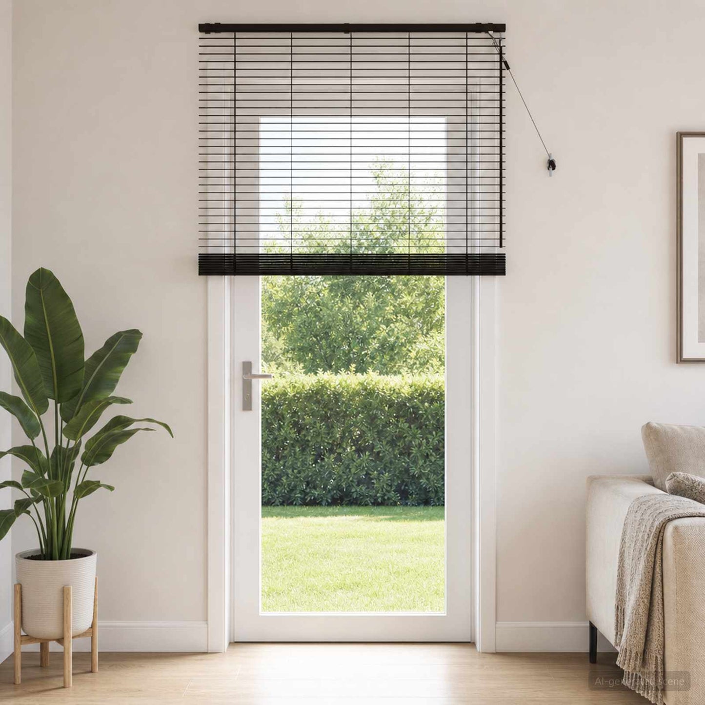 Venetian Blind Dark Brown 125 x 250 cm 35 mm