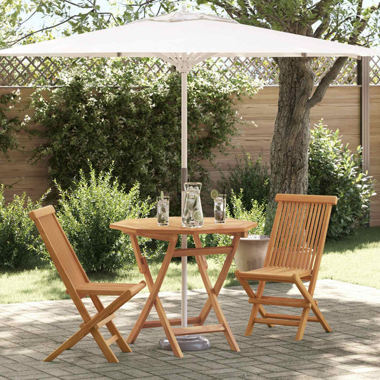 Garden Dining Set 3 pcs Brown Solid Acacia Wood