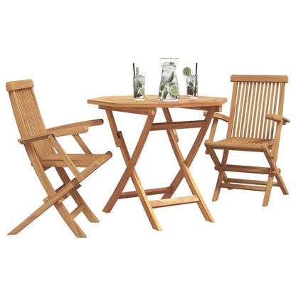 Garden Dining Set 3 pcs Brown Solid Acacia Wood