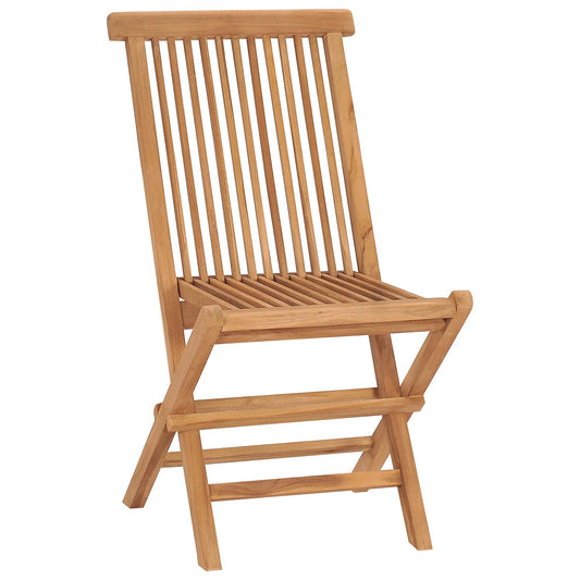 Garden Dining Set Folding Brown Soild Teak Wood