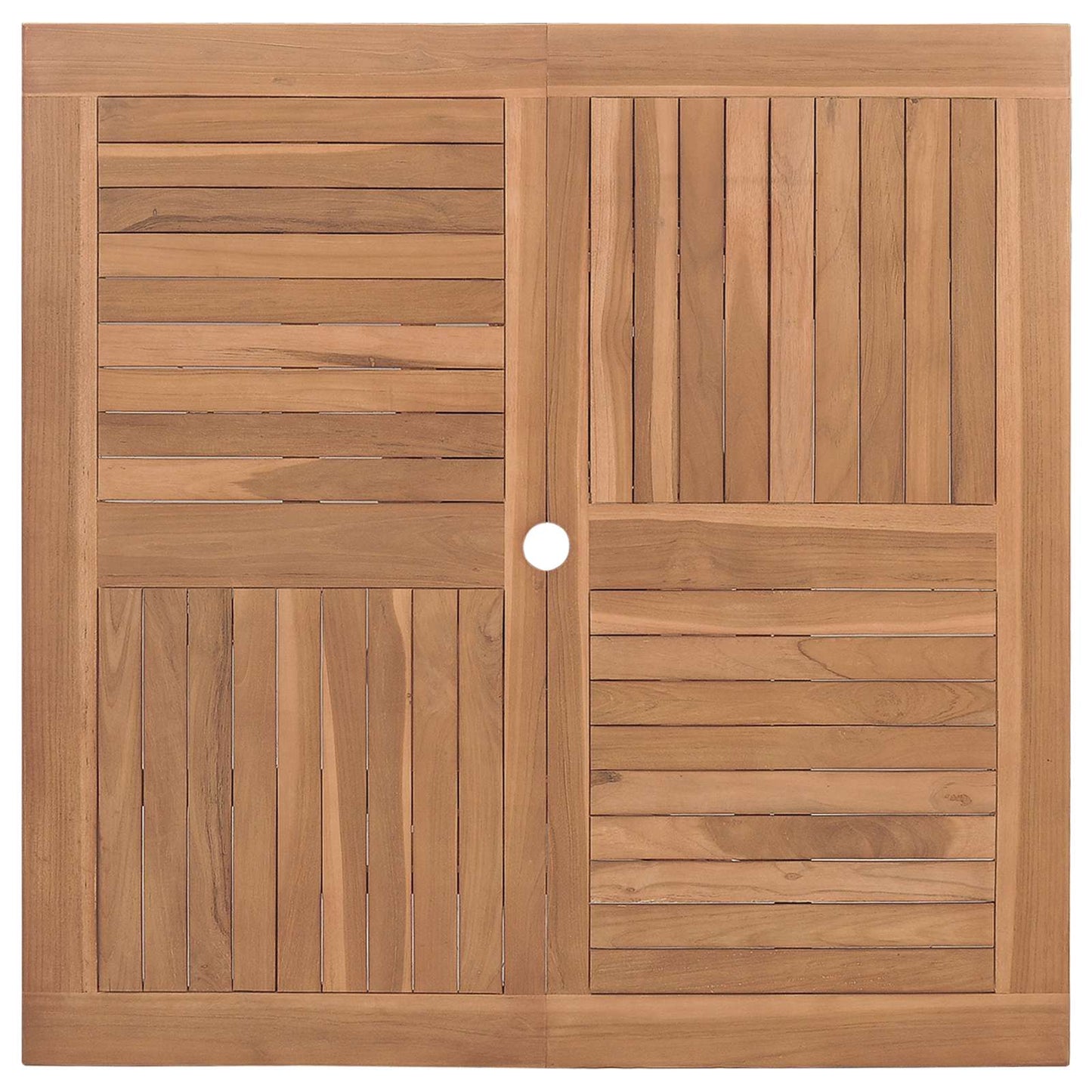 Garden Dining Set Folding Brown Soild Teak Wood