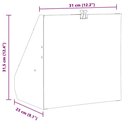 Pellet Trap Black 31 x 23 x 31.5 cm Steel