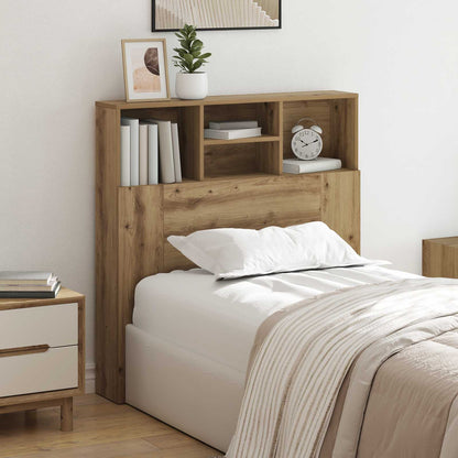 Headboard Cabinet Artisan Oak Engineered Wood