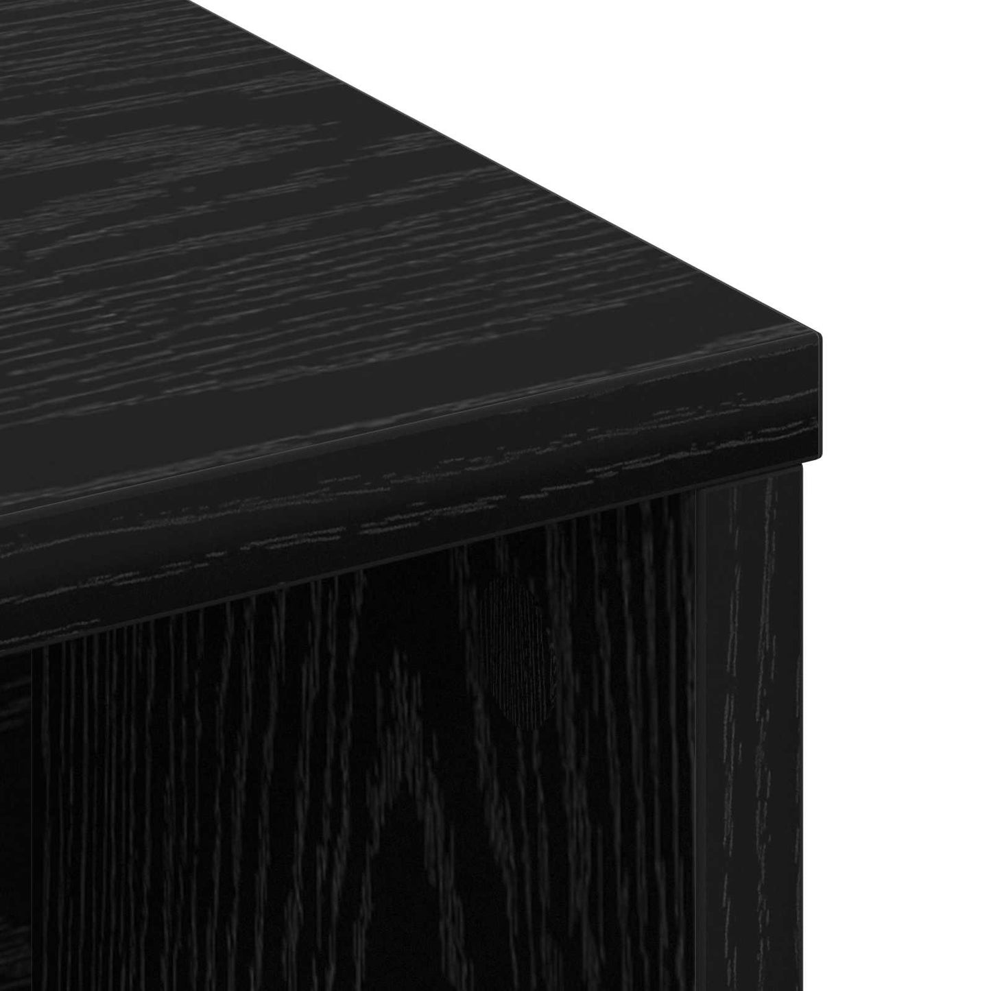 Headboard Cabinet Black Oak 100 x 19 x 103.5 cm Engineered Wood