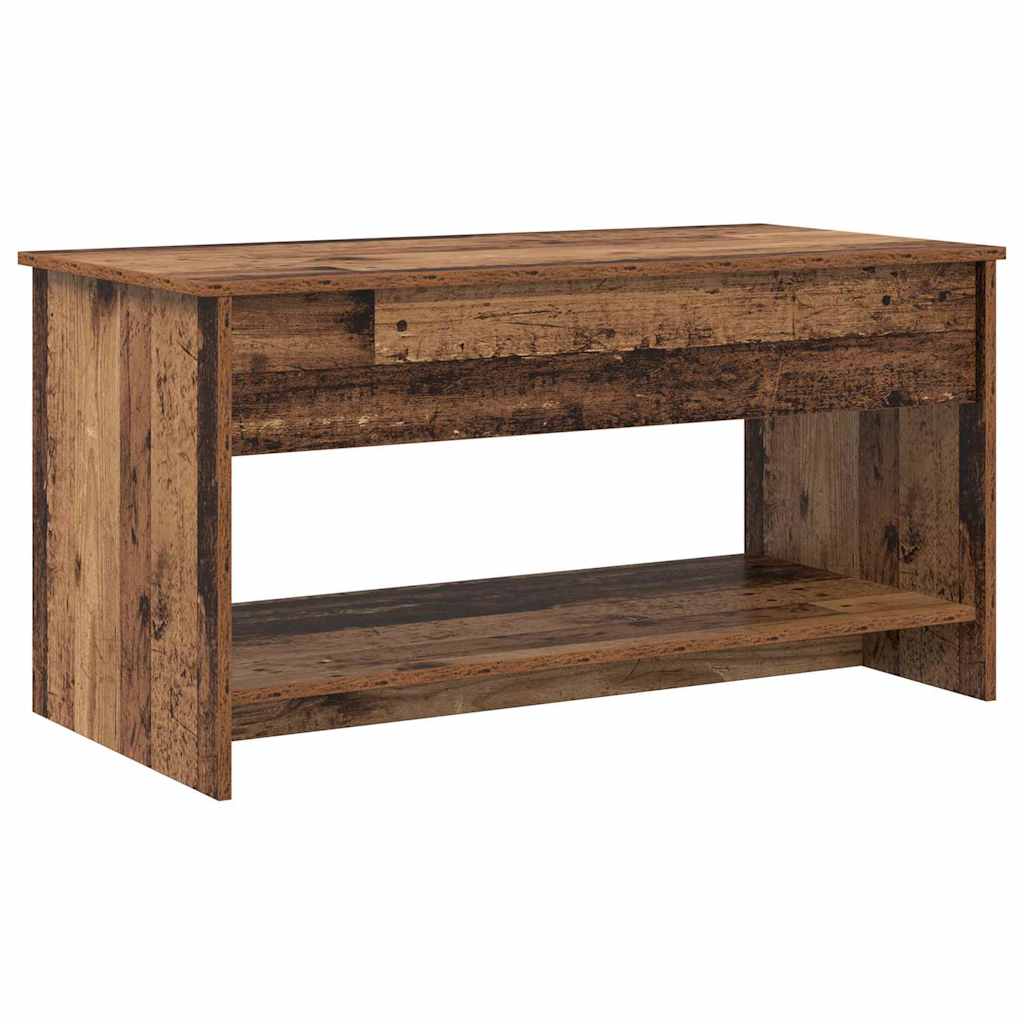 Coffee Table Old Wood 80 x 50.5 x 41.5 cm Engineered Wood