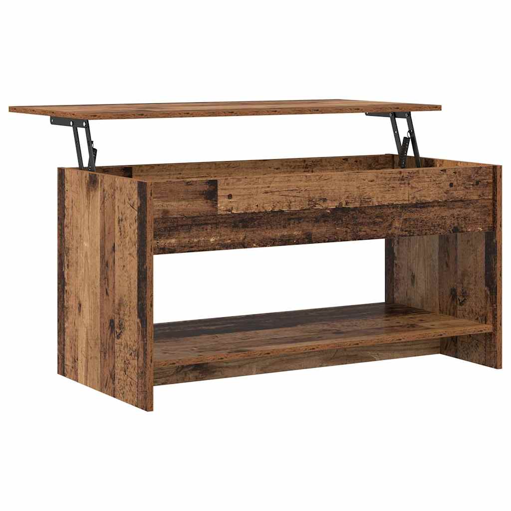 Coffee Table Old Wood 80 x 50.5 x 41.5 cm Engineered Wood