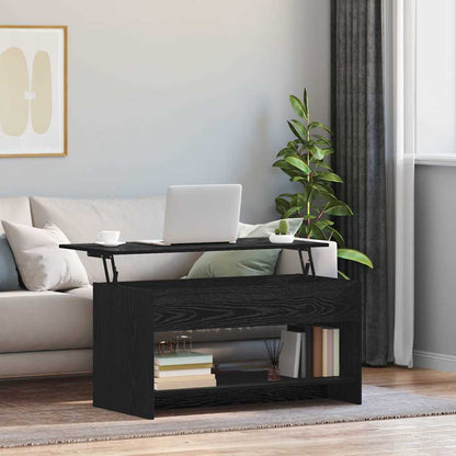 Coffee Table Black Oak 80 x 50.5 x 41.5 cm Engineered Wood