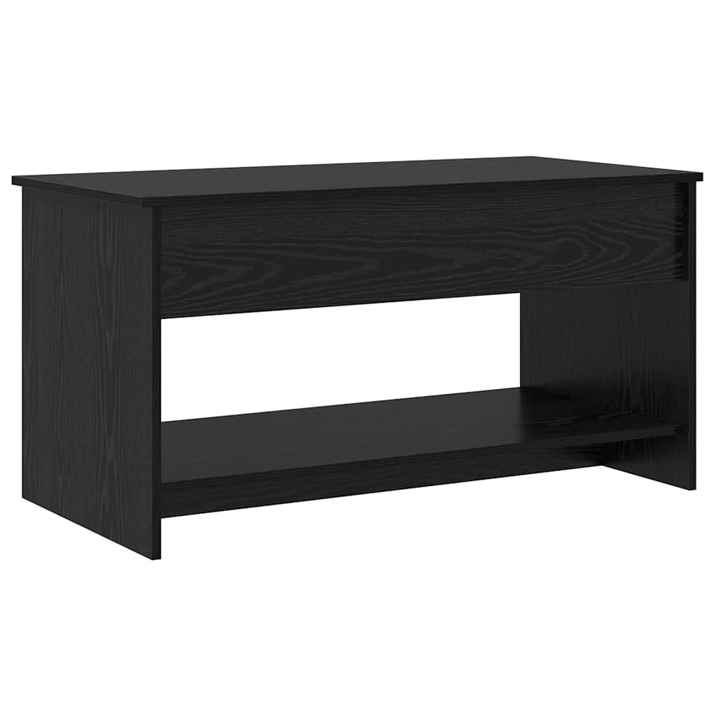 Coffee Table Black Oak 80 x 50.5 x 41.5 cm Engineered Wood
