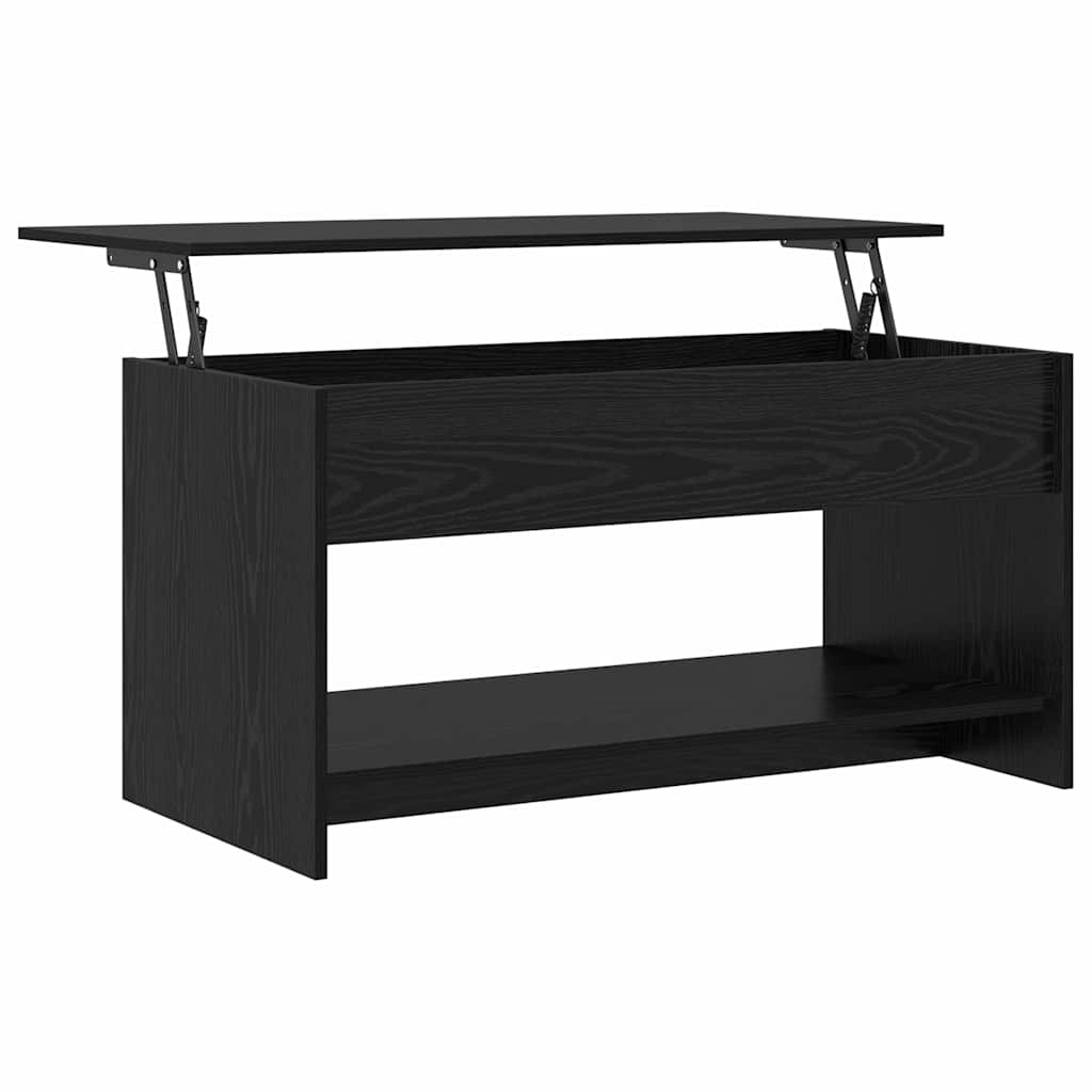 Coffee Table Black Oak 80 x 50.5 x 41.5 cm Engineered Wood