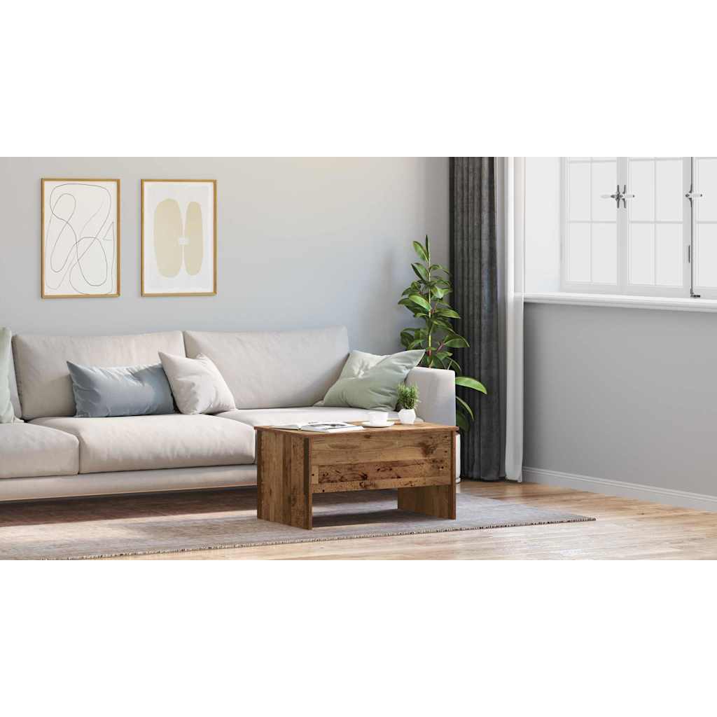 Coffee Table Old Wood 102 x 50.5 x 46.5 cm Engineered Wood