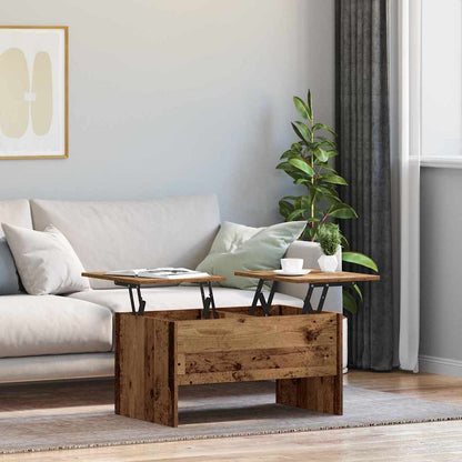 Coffee Table Old Wood 102 x 50.5 x 46.5 cm Engineered Wood