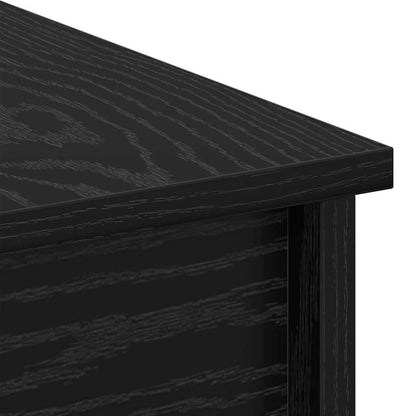 Coffee Table Black Oak 102 x 50.5 x 46.5 cm Engineered Wood