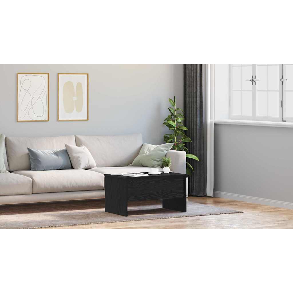 Coffee Table Black Oak 102 x 50.5 x 46.5 cm Engineered Wood