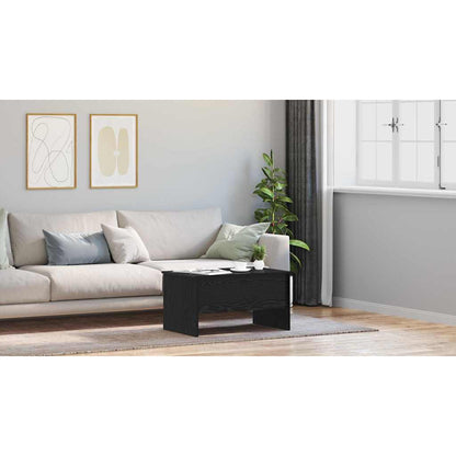 Coffee Table Black Oak 102 x 50.5 x 46.5 cm Engineered Wood