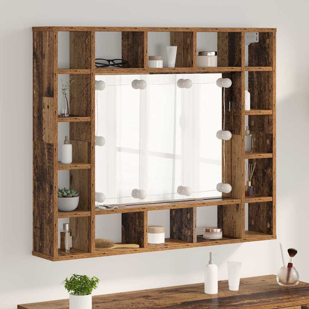 Mirror Cabinet Old wood 91 x 15 x 76.5 cm Engineered Wood