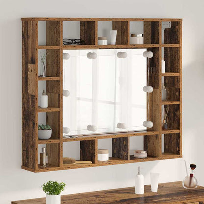 Mirror Cabinet Old wood 91 x 15 x 76.5 cm Engineered Wood