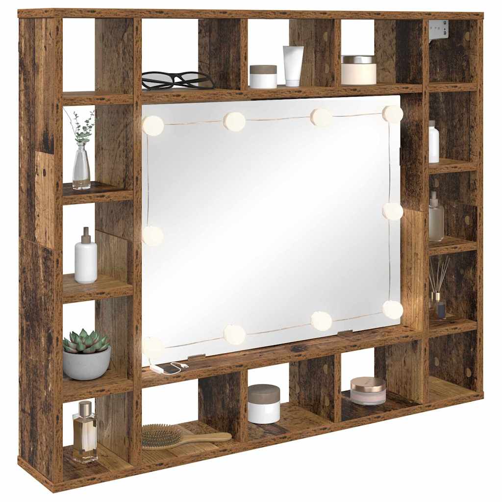 Mirror Cabinet Old wood 91 x 15 x 76.5 cm Engineered Wood