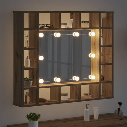 Mirror Cabinet Artisan Oak 91 x 15 x 76.5 cm Engineered Wood