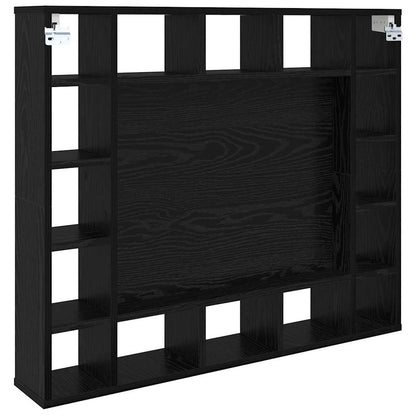 Mirror Cabinet Black Oak 91 x 15 x 76.5 cm Engineered Wood
