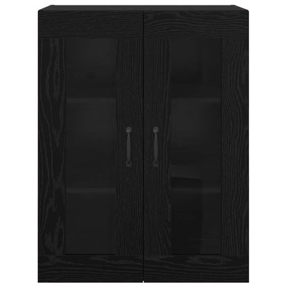 Storage Cabinet Wall-mounted Black Oak 69.5 x 34 x 90 cm