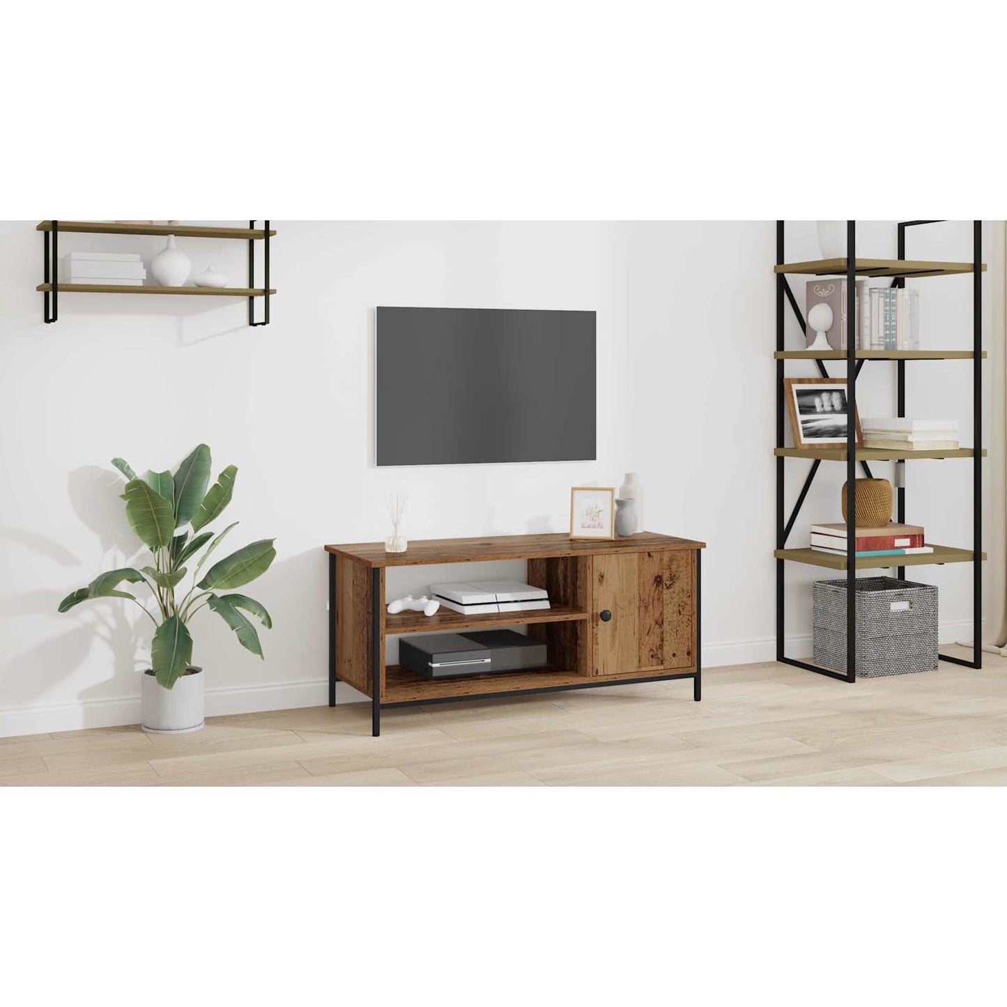 TV Cabinet Old Wood 100 x 40 x 45 cm Engineered Wood