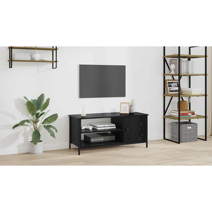 TV Cabinet Black Oak 100 x 40 x 45 cm Engineered Wood