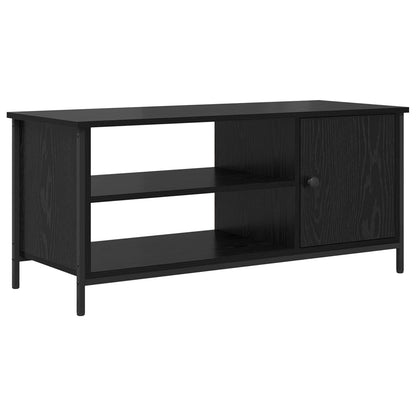 TV Cabinet Black Oak 100 x 40 x 45 cm Engineered Wood