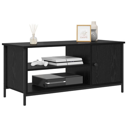 TV Cabinet Black Oak 100 x 40 x 45 cm Engineered Wood