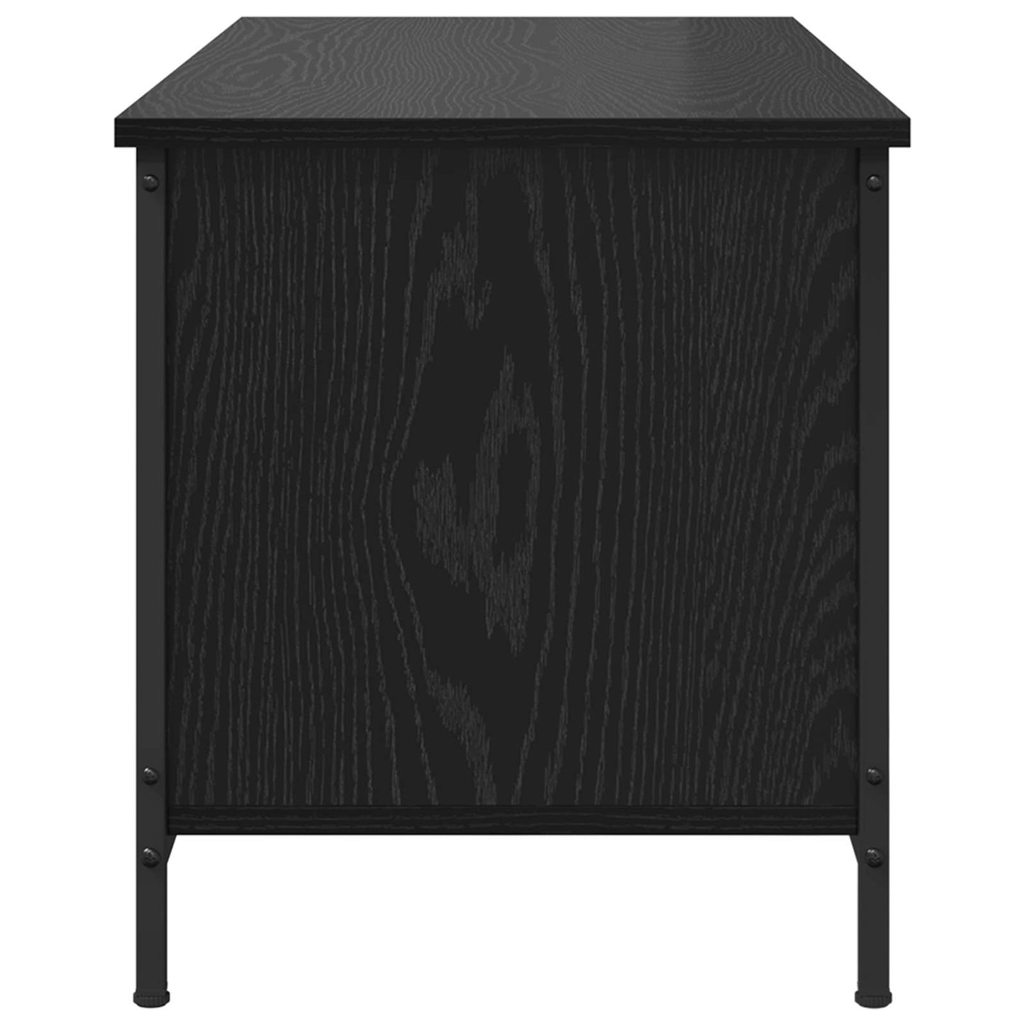 TV Cabinet Black Oak 100 x 40 x 45 cm Engineered Wood