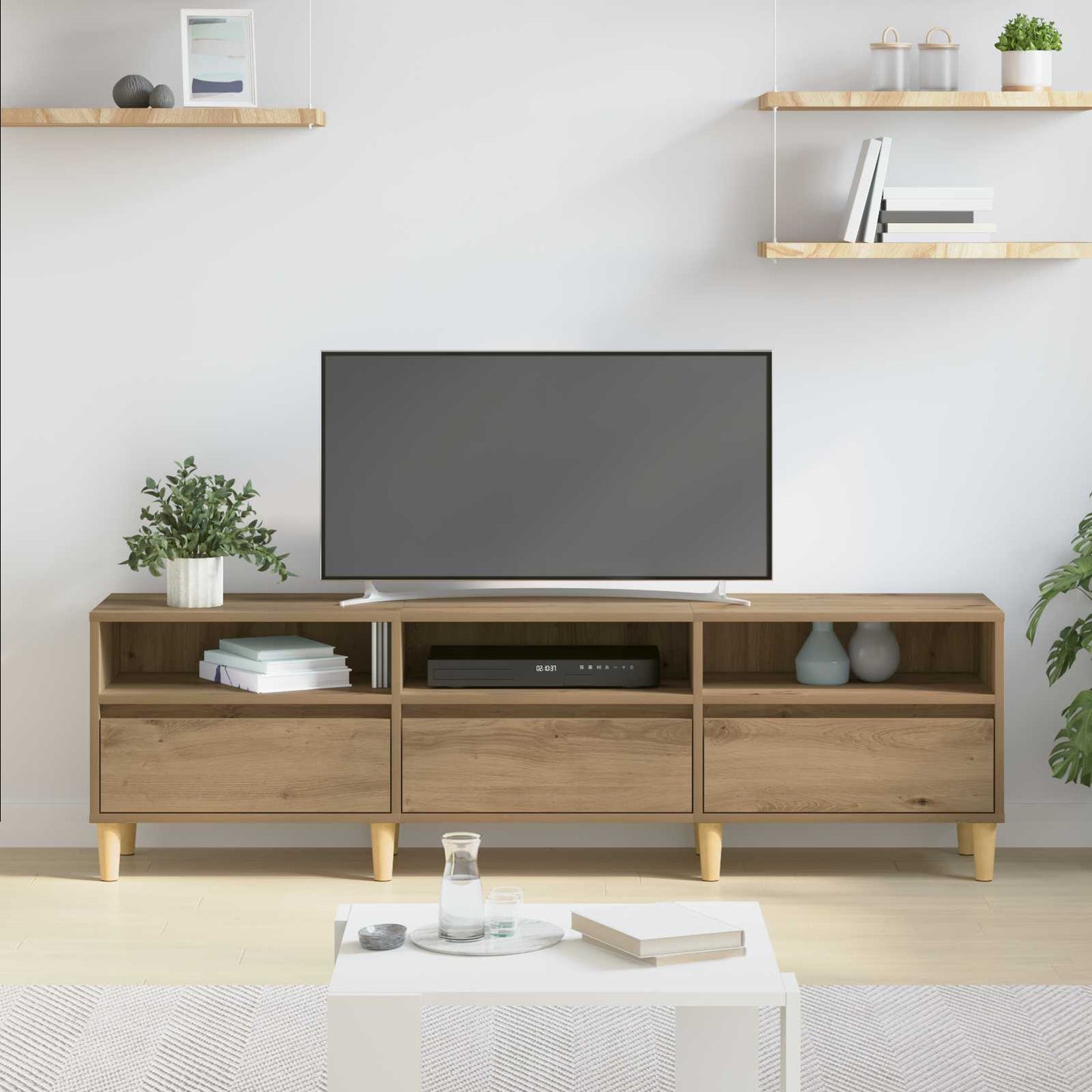 TV Cabinet 150 x 30 x 45 cm Artisan Oak Engineered Wood
