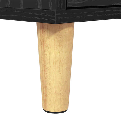 TV Cabinet 150 x 30 x 45 cm Black Oak Engineered Wood