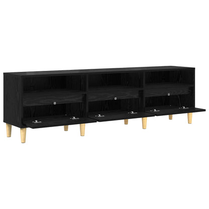 TV Cabinet 150 x 30 x 45 cm Black Oak Engineered Wood