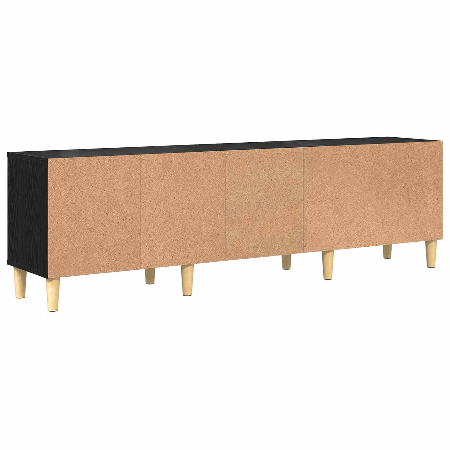 TV Cabinet 150 x 30 x 45 cm Black Oak Engineered Wood