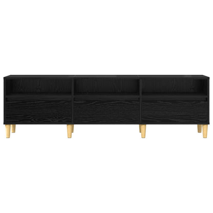 TV Cabinet 150 x 30 x 45 cm Black Oak Engineered Wood