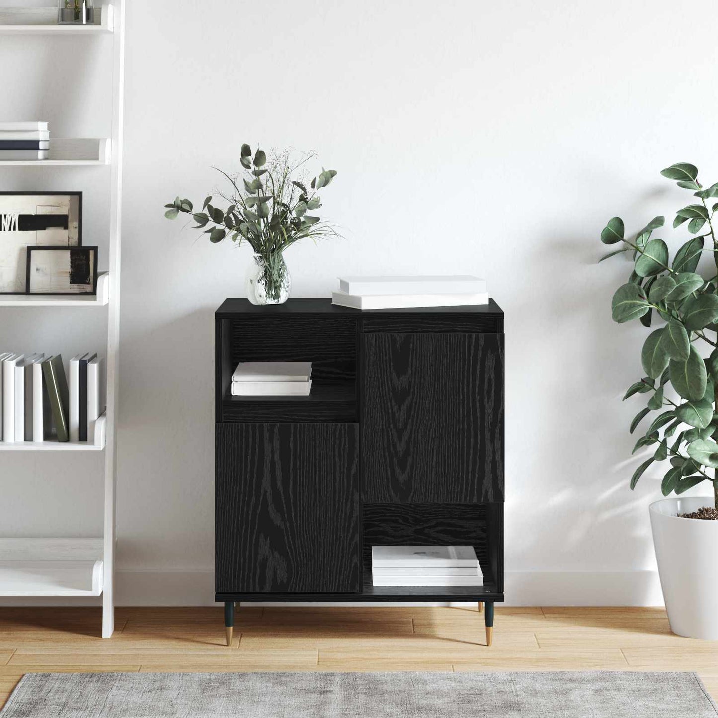 Sideboard Black Oak 60 x 35 x 70 cm