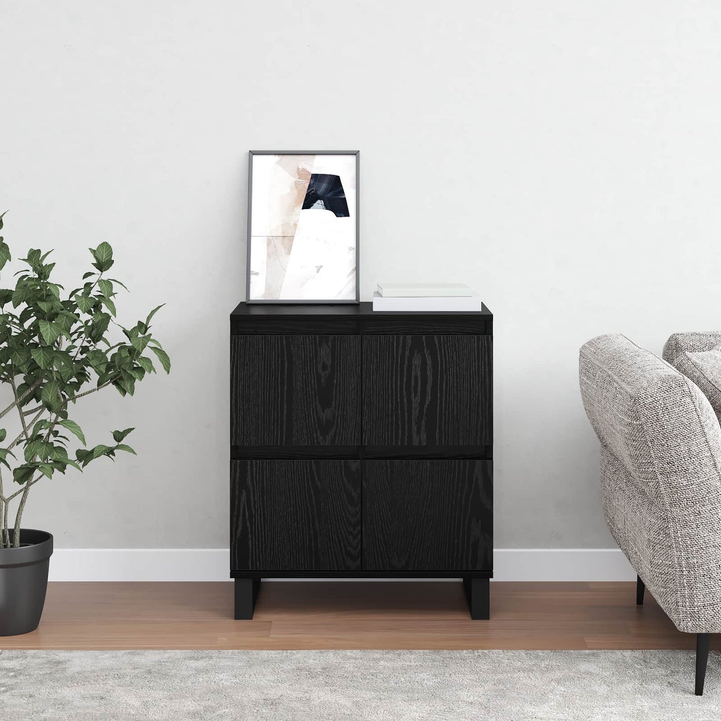 Sideboard Black Oak 60 x 35 x 70 cm