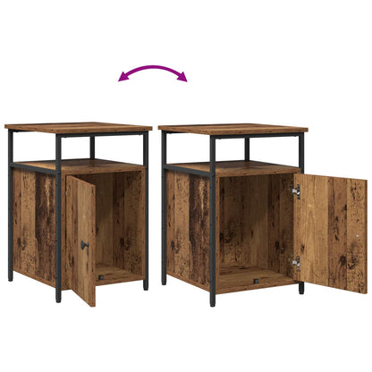 Bedside Cabinet with Drawer Old wood Engineered Wood